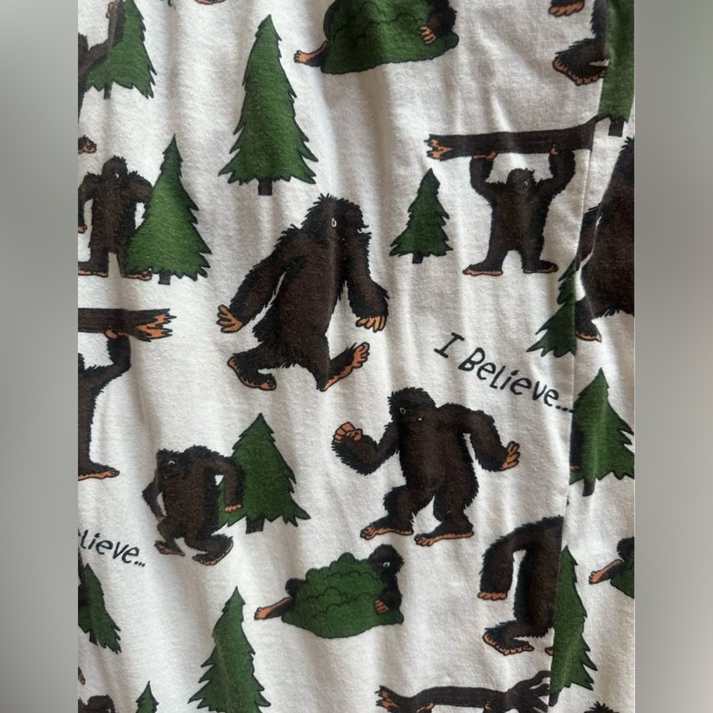 Lazy One I believe Sasquatch Pajama Set - Picture 2 of 6